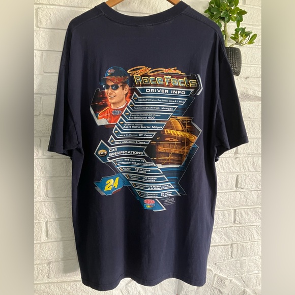 Y2k Jeff Gordon NASCAR Chase Authentics Tee Vintage graphic print AOP men’s XL - Picture 2 of 13